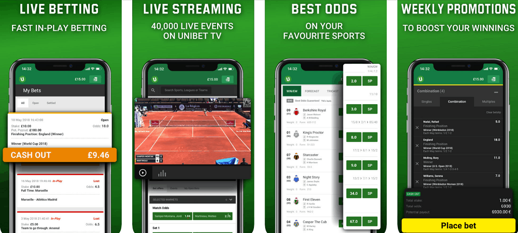 Unibet iOS app