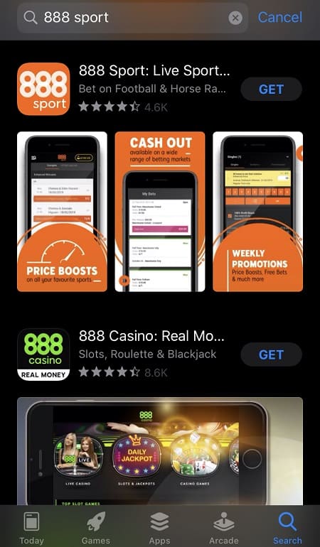 888sport iOS app download