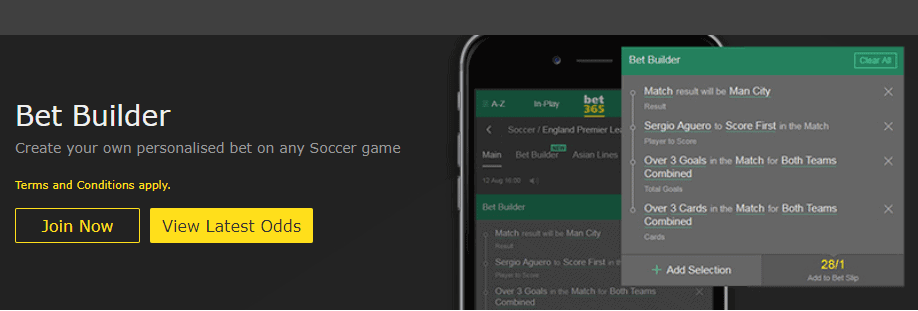 bet365 Bet Builder