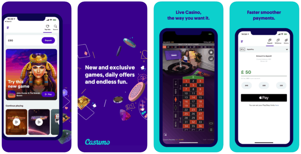 Casumo mobile app