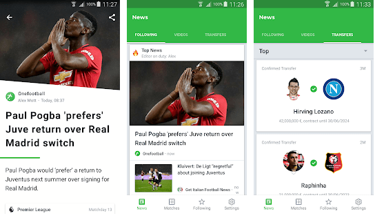 Onefootball app