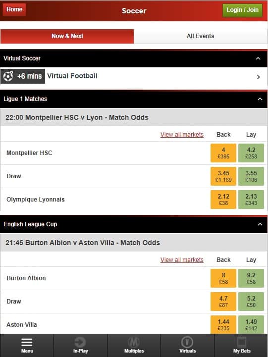 Ladbrokes Betting Exchange