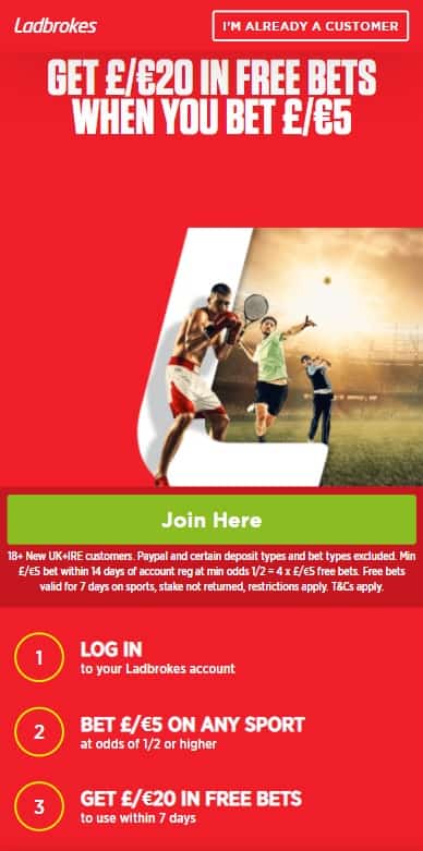 Ladbrokes Welcome Offer