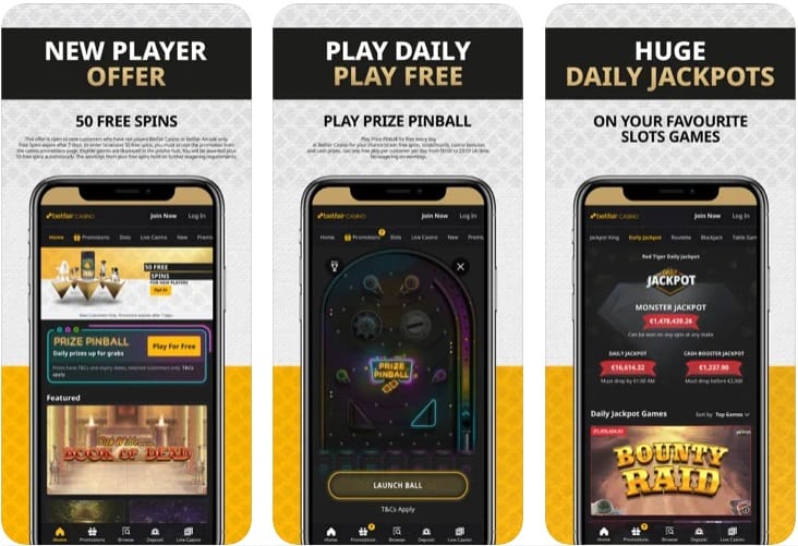 Betfair casino app