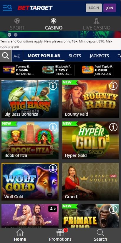 Bettarget Casino