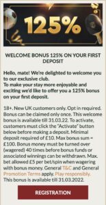 Dr.Bet welcome bonus