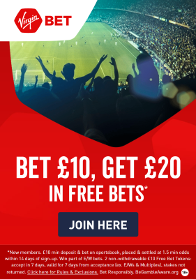 Virgin Bet Bet 10 Get 20 Offer