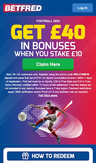 Betfred new signup offer mobile